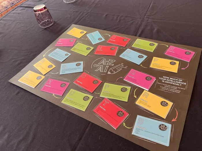 Equipo corporativo durante A to Z of AI, actividad de integración