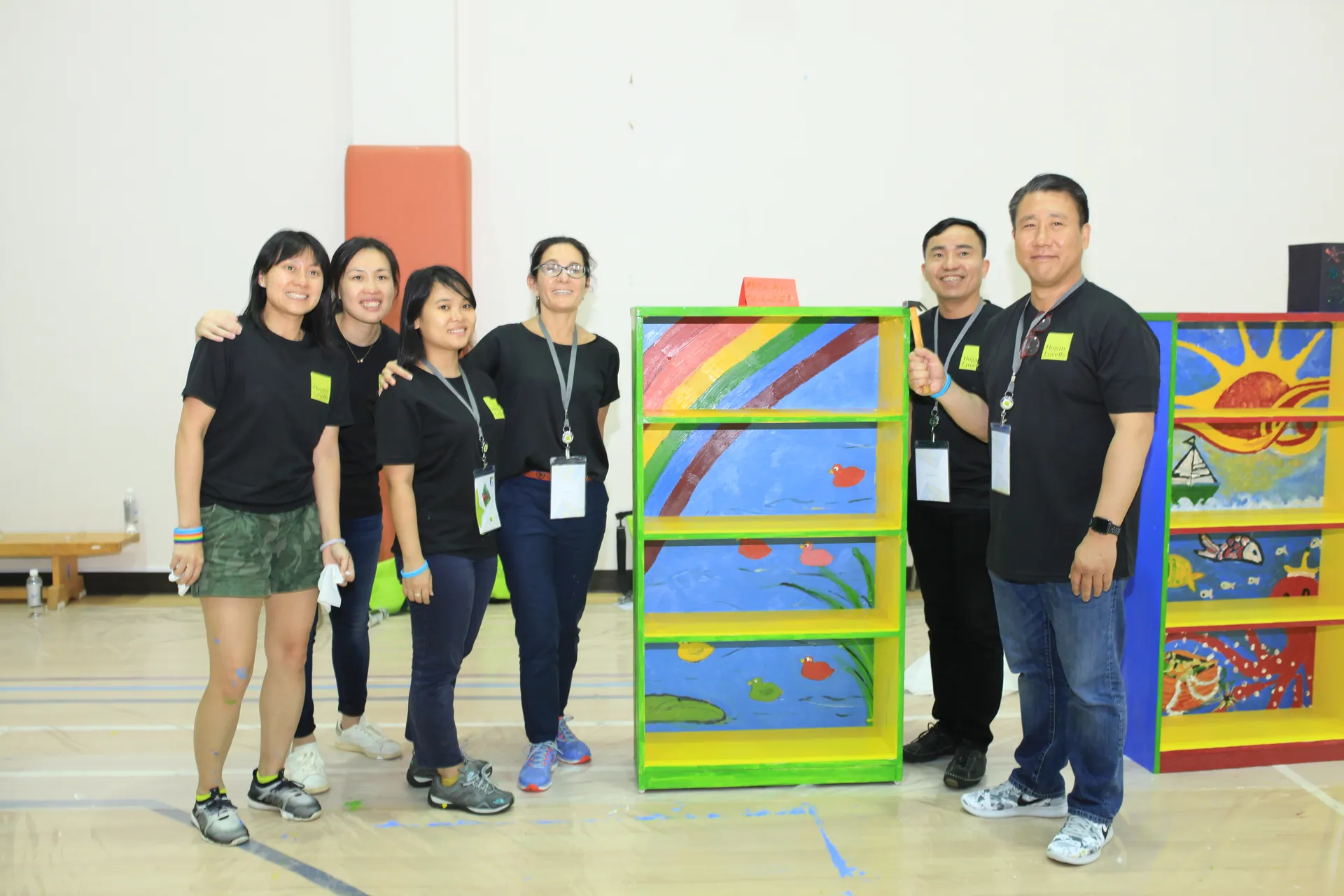 Equipo corporativo durante Bookworx, actividad de integración