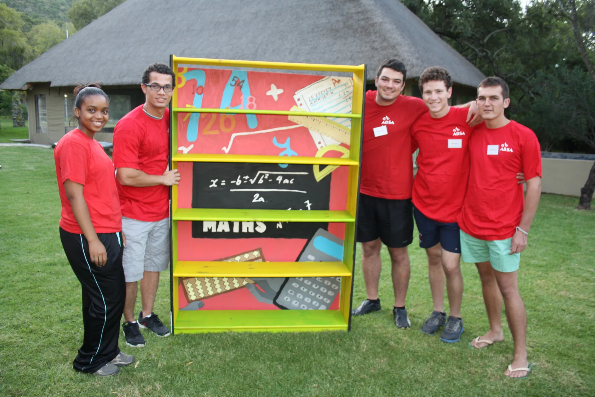 Equipo corporativo durante Bookworx, actividad de integración