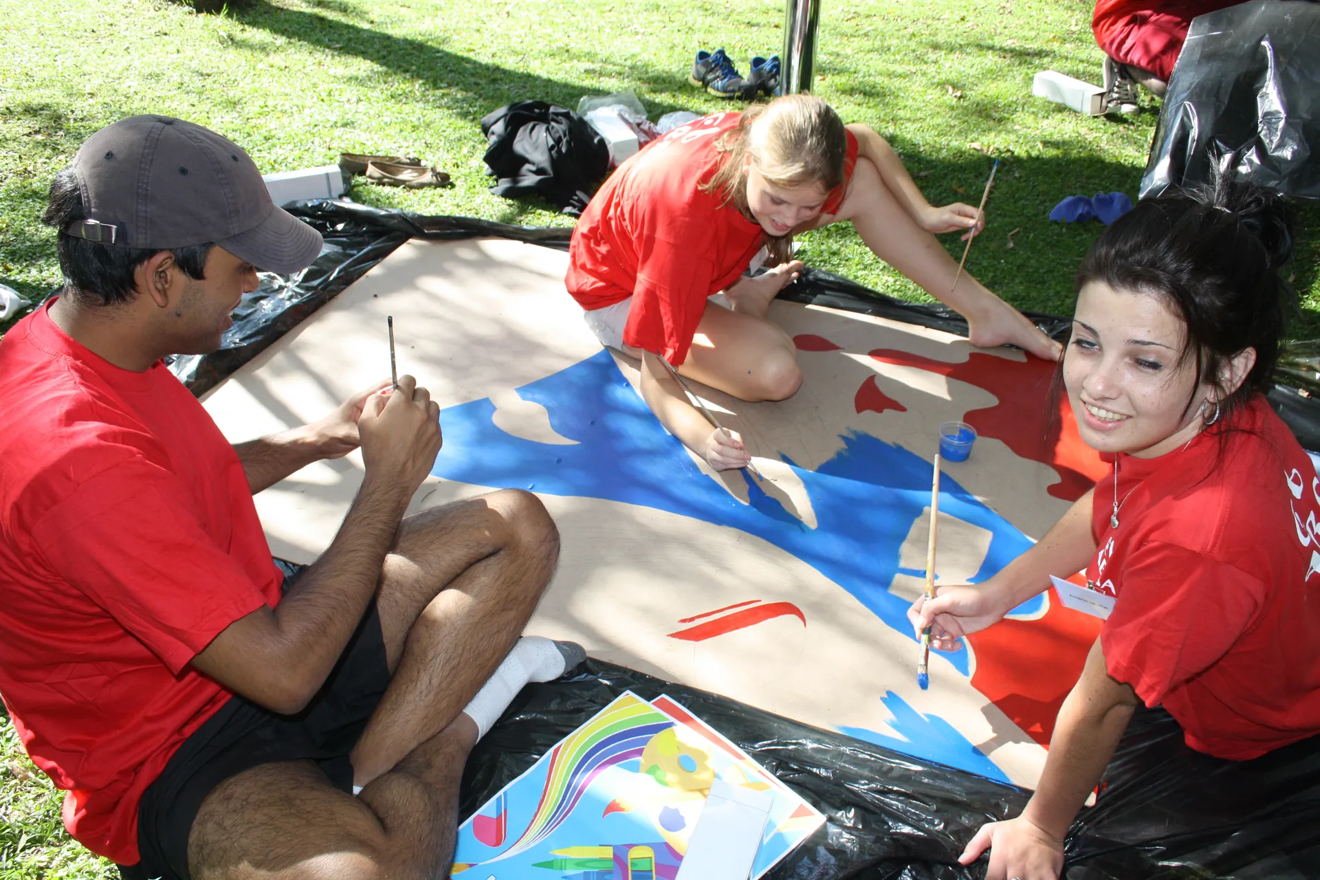 Equipo corporativo durante Bookworx, actividad de integración