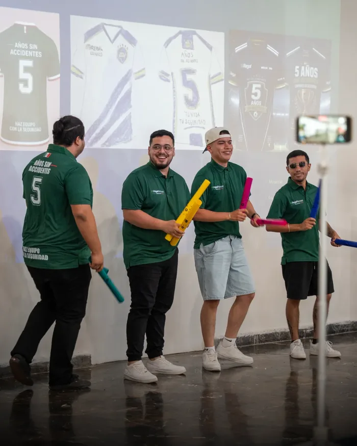 Equipo corporativo durante Boom Time, actividad de integración