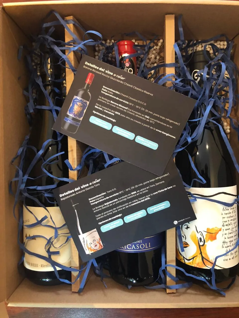Participantes de Cata de vino trabajando en equipo