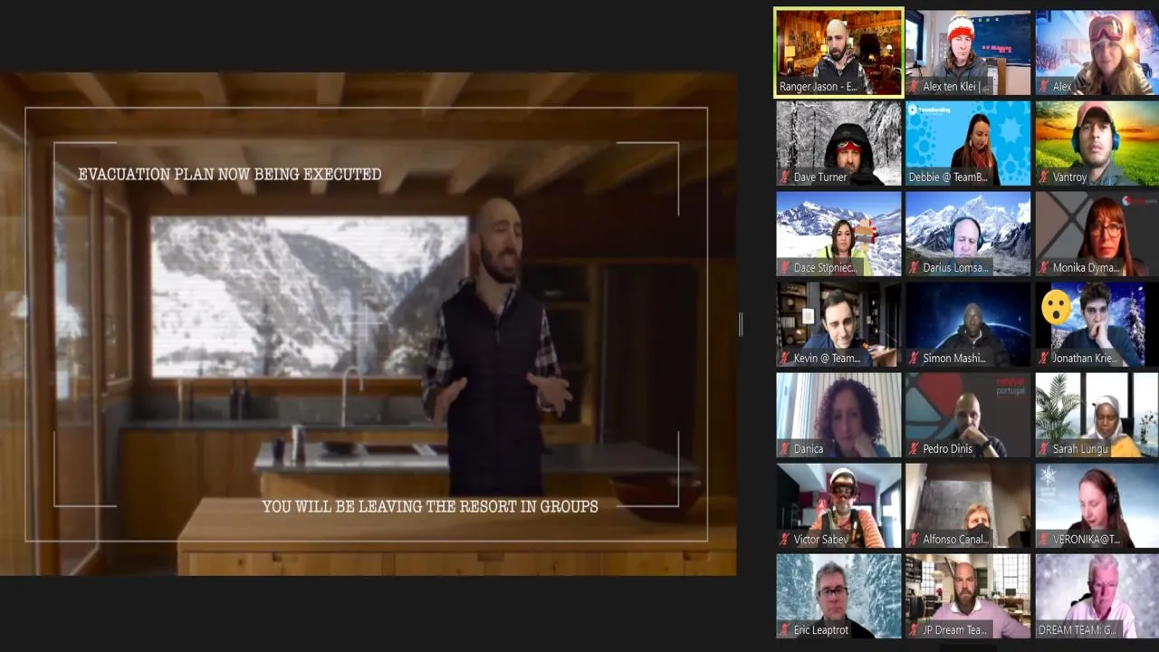 Escape the Blizzard Online: team building en línea para empresas