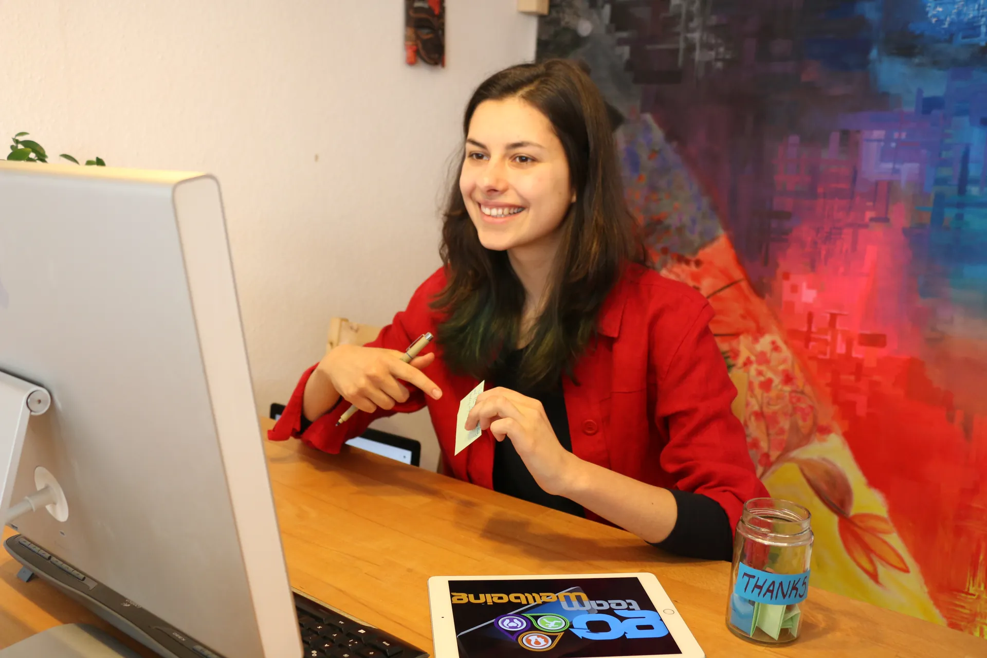 Participantes conectados en Team Wellbeing Online