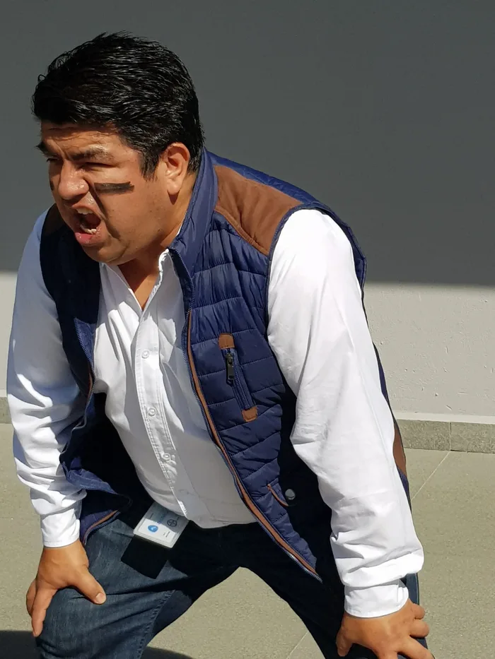 Equipo corporativo durante Haka Action, actividad de integración