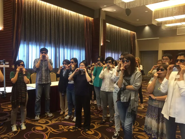 Equipo corporativo durante Harmonica harmony, actividad de integración