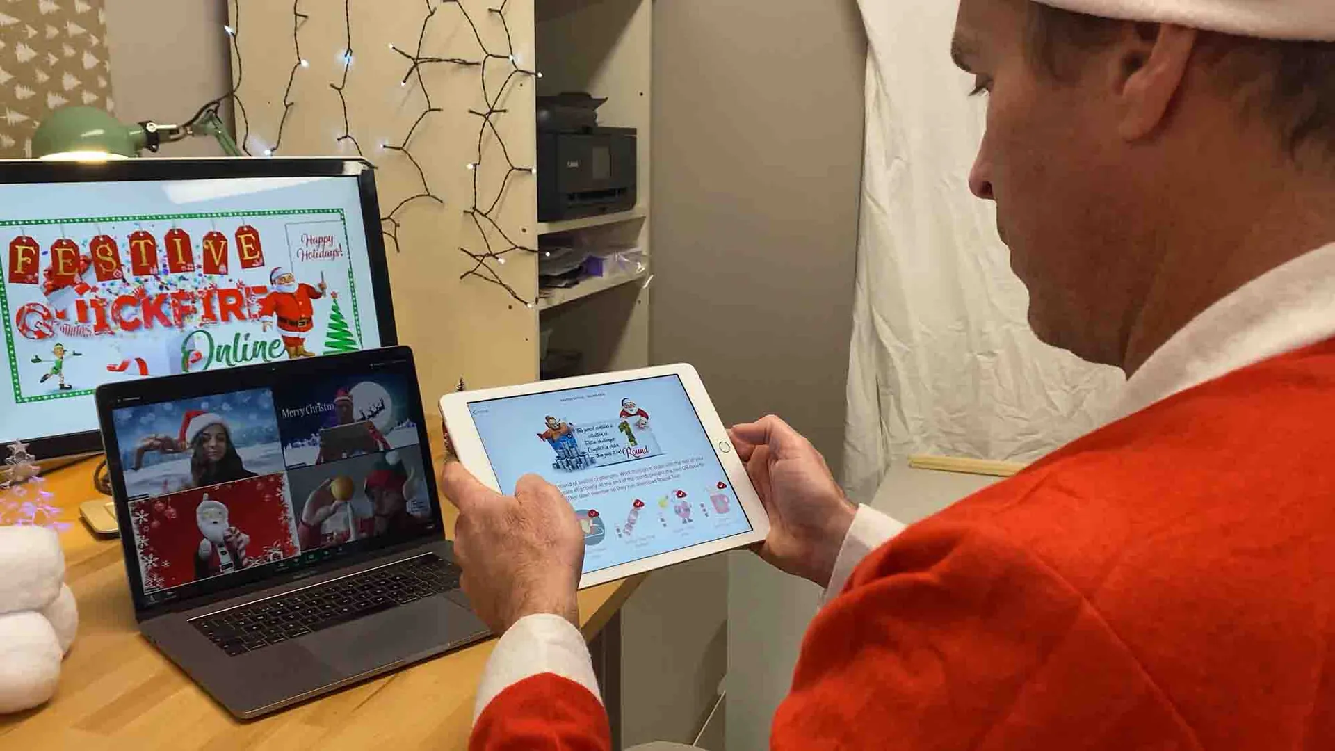 Quickfire Festive Online, team building virtual de Catalyst