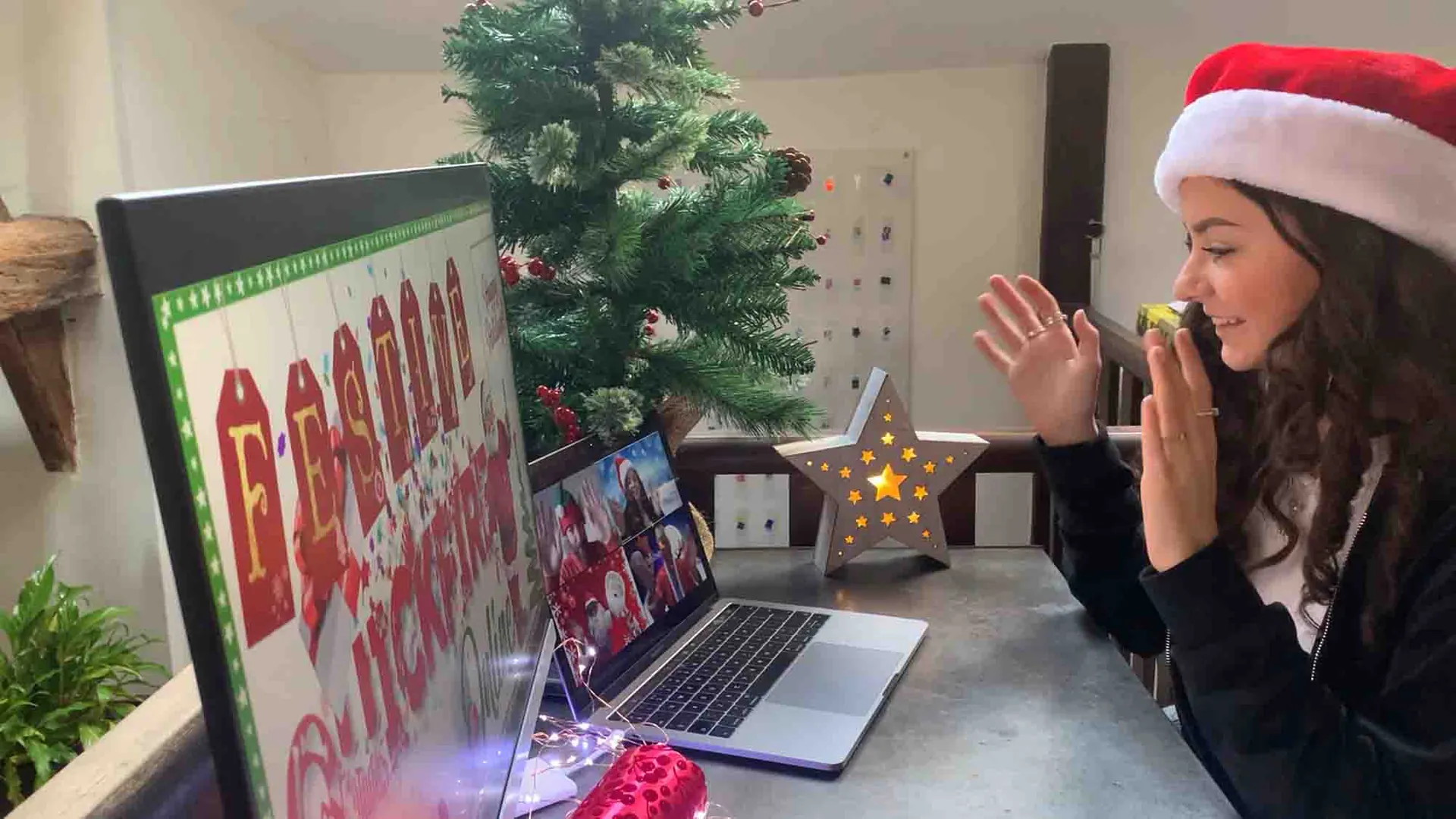 Participantes conectados en Quickfire Festive Online