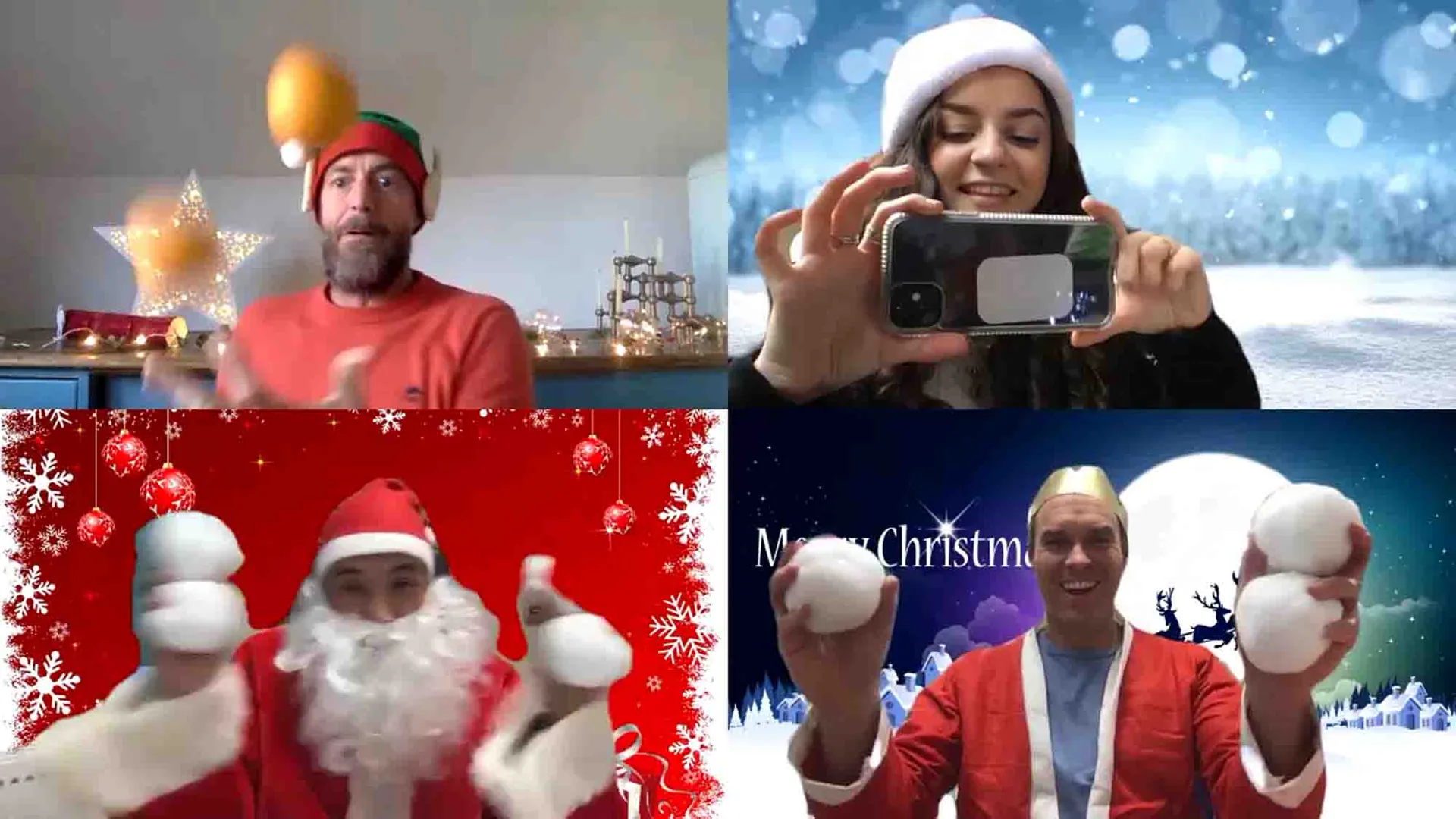Participantes conectados en Quickfire Festive Online