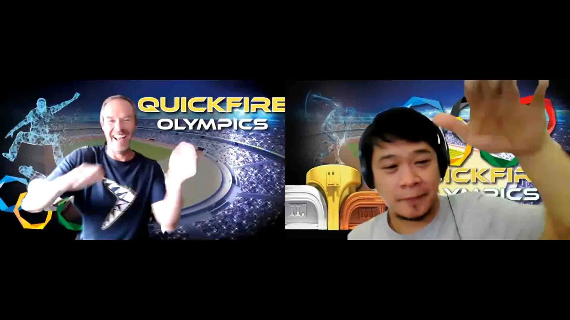 Participantes conectados en Quickfire Olympics Online