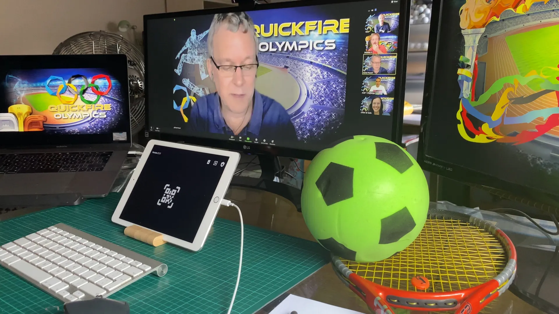 Momento de Quickfire Olympics Online, dinámica virtual por Catalyst