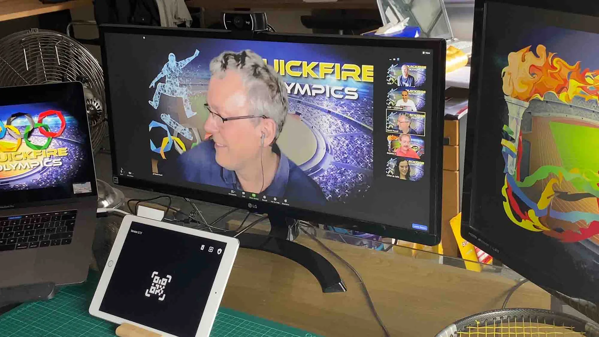 Momento de Quickfire Olympics Online, dinámica virtual por Catalyst