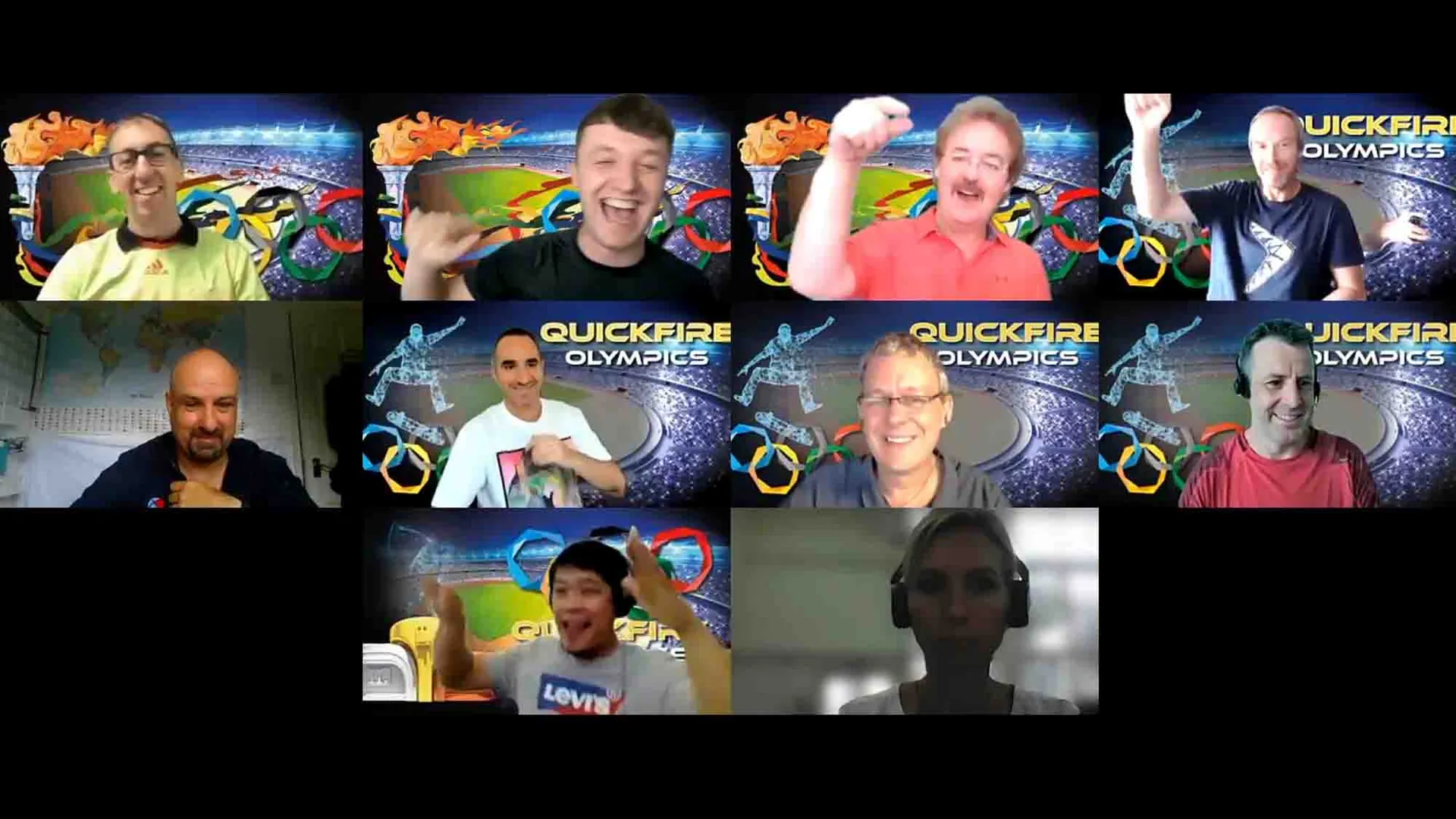 Participantes conectados en Quickfire Olympics Online