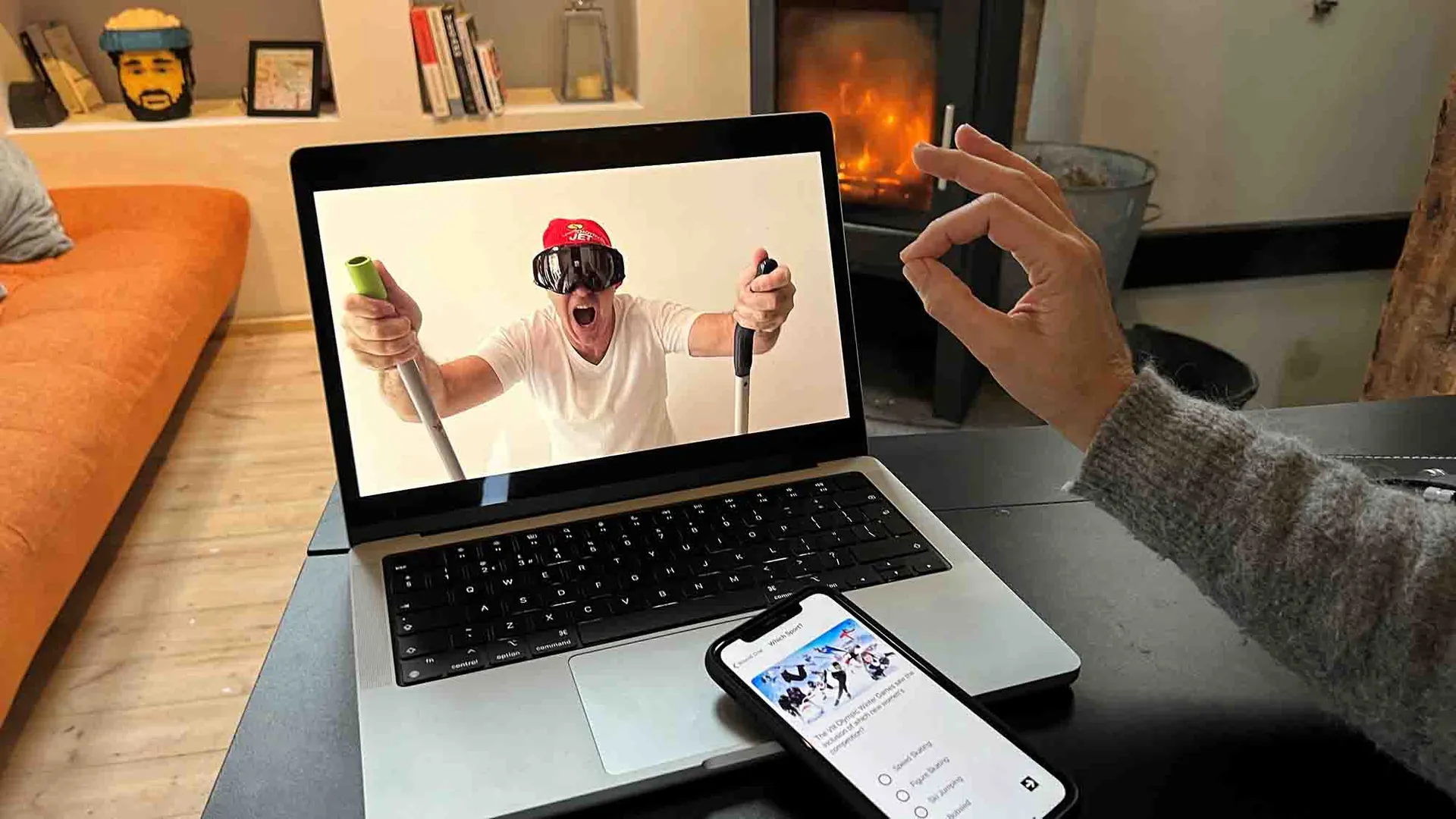Momento de Quickfire Winter Olympics Online, dinámica virtual por Catalyst