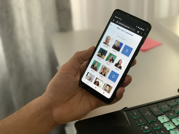 Participantes conectados en Swipe Face