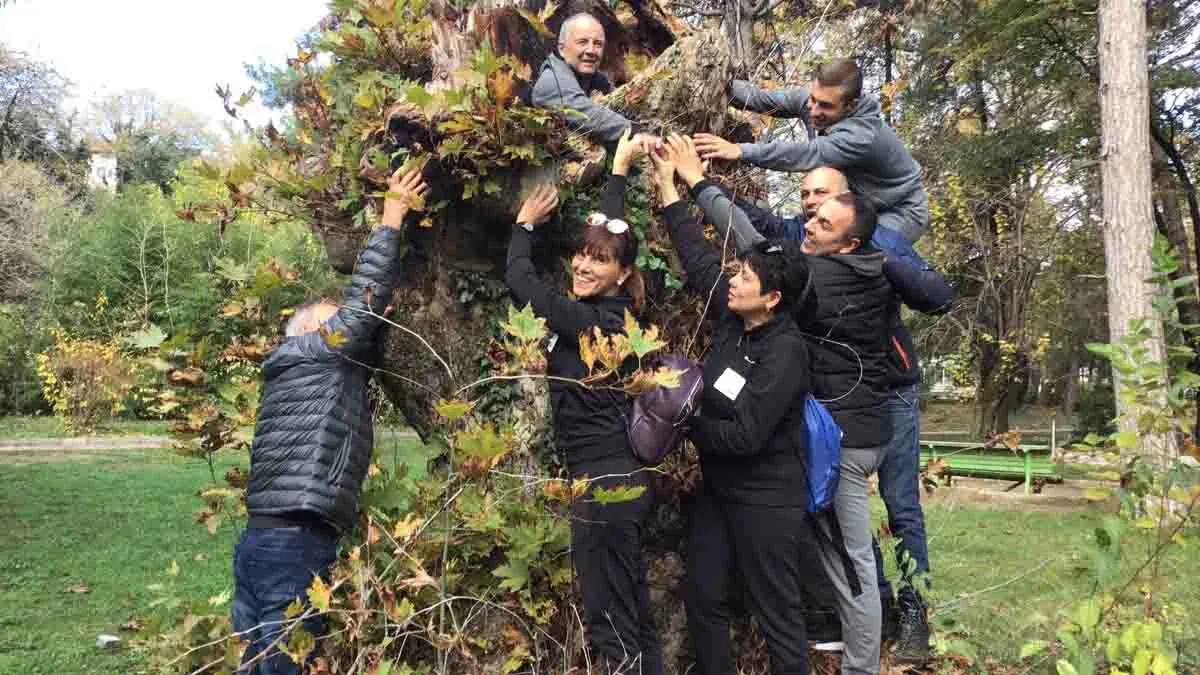 Colaboradores en plena dinámica de Team Wellbeing