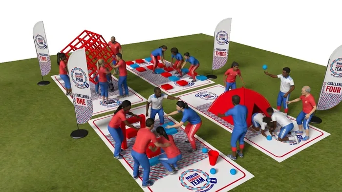 Colaboradores en plena dinámica de Worlds Strongest Team
